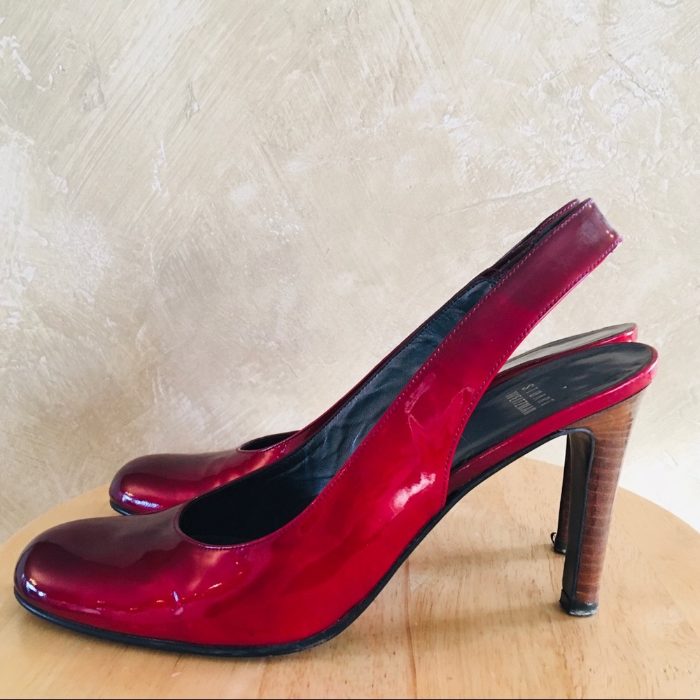 Stuart Weitzman Red Patent Heals - image 1